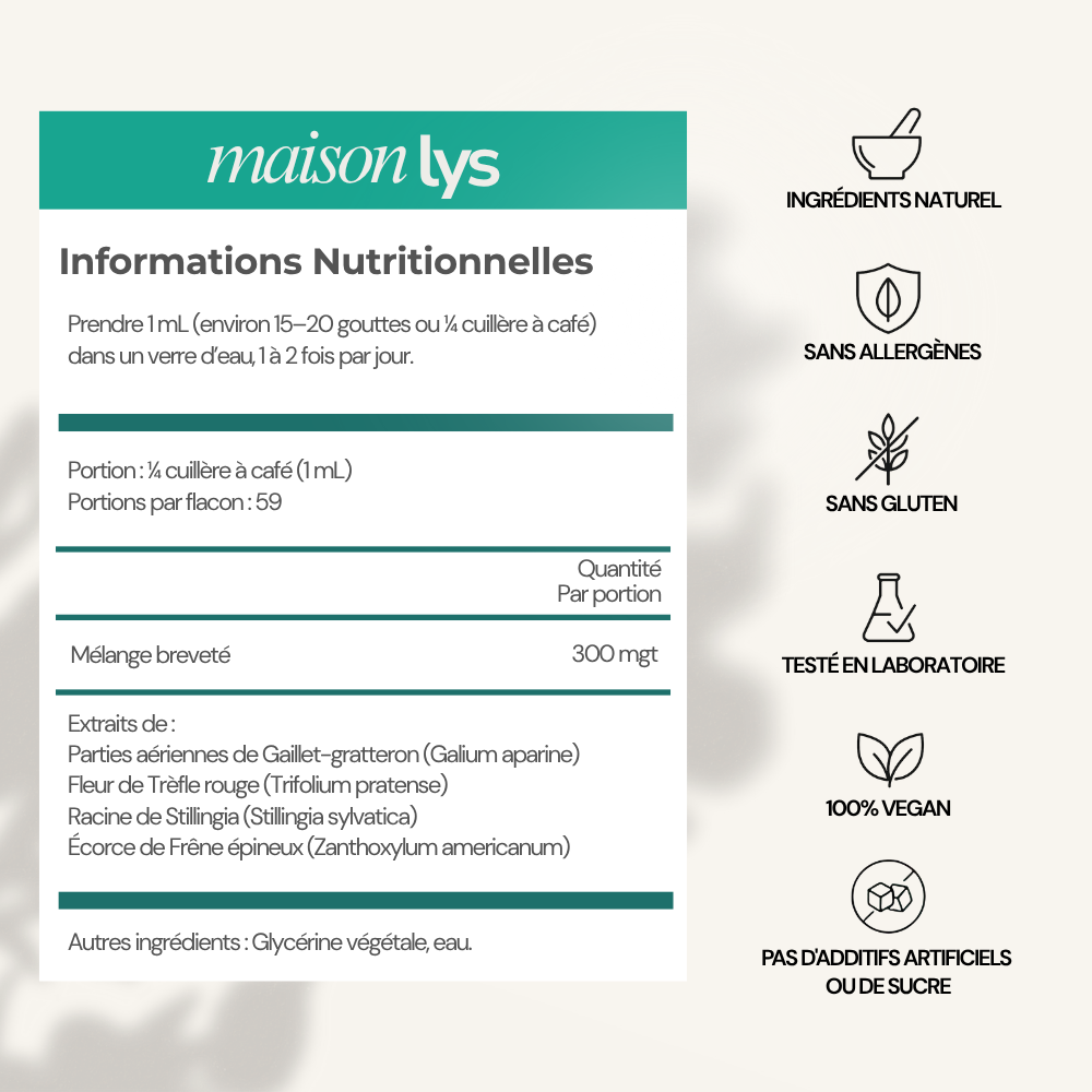 Gouttes Bien-Être Drainage Lymphatique - 59ml