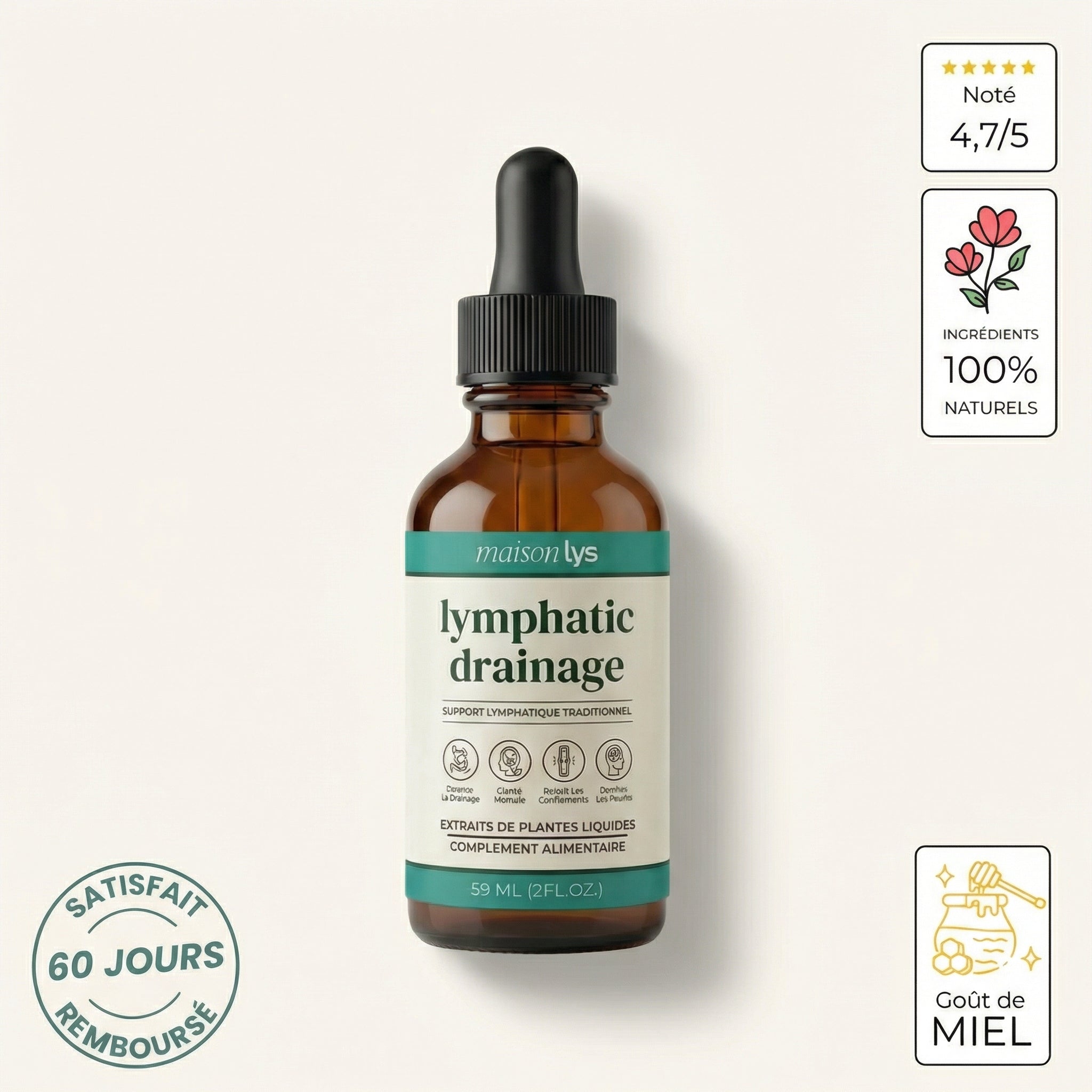 Gouttes Bien-Être Drainage Lymphatique - 59ml