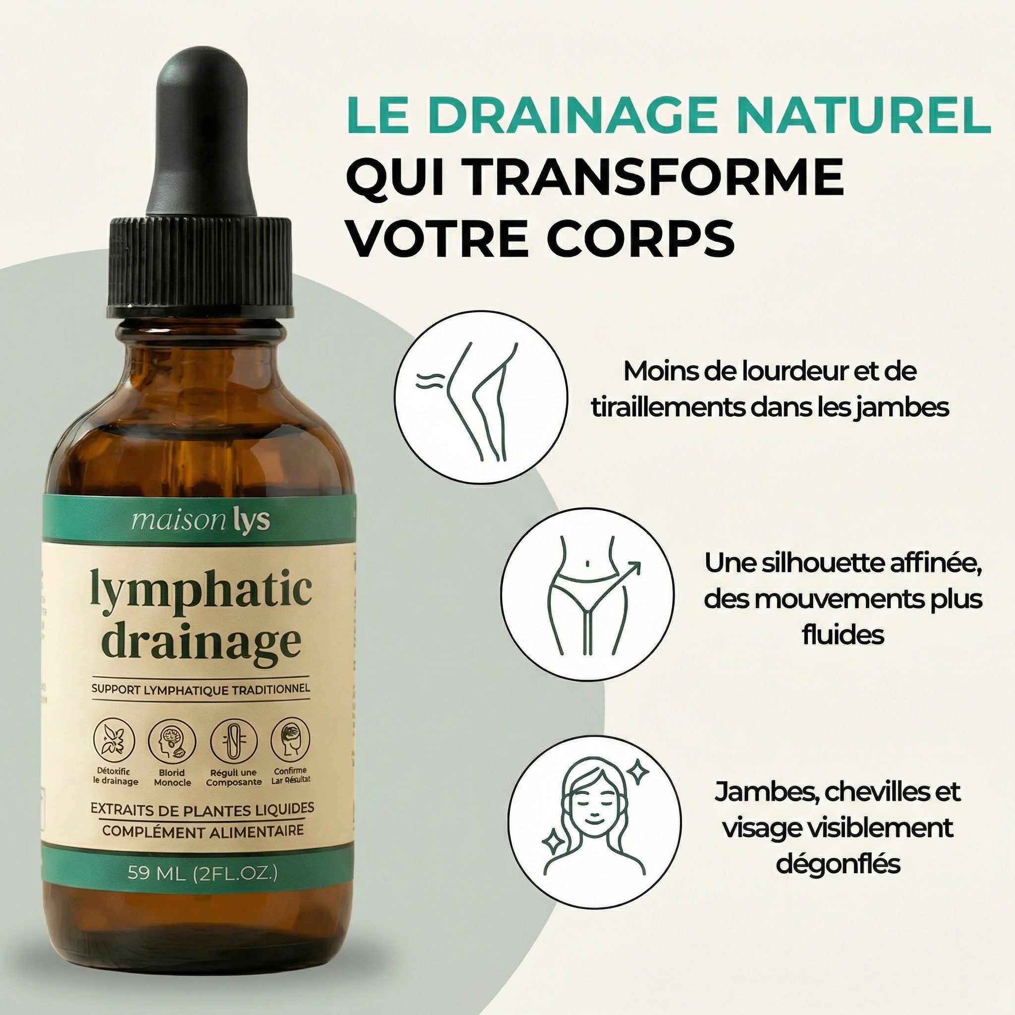 Gouttes Bien-Être Drainage Lymphatique - 59ml